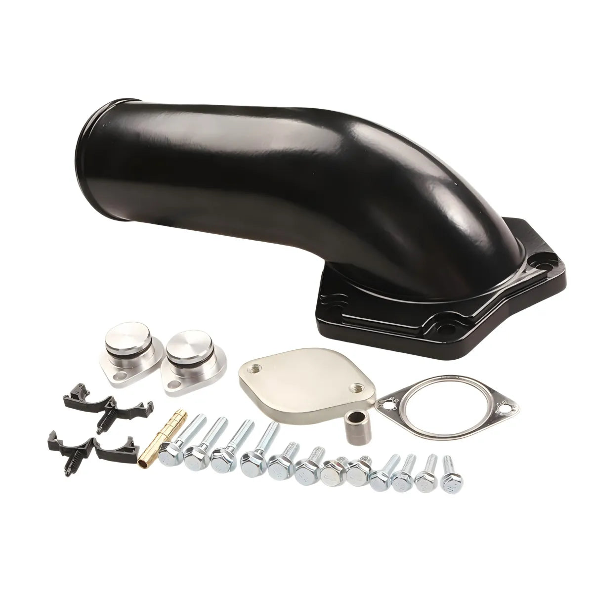 Black EGR Delete Kit for Ford 6.4L Power Stroke Off-Road Use